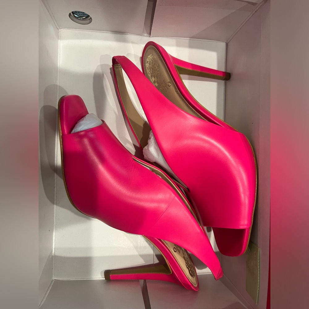Vince Camuto Neon Pink sling back shoes